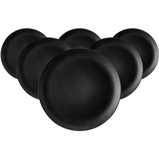 Seltmann Weiden Speiseteller »Speiseteller Liberty Velvet Black ø 27,9 cm 6er Set schwarz«, schwarz