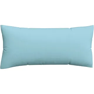 schlafgut Premium Kissenbezug Woven Satin Uni Blau 40 x 80 cm