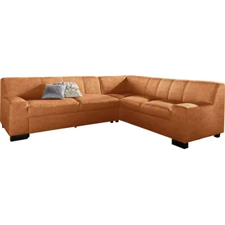 DOMO collection Ecksofa »Norma, moderne Armlehnen, zeitlos und elegant, L-Form« wahlweise mit Bettfunktion