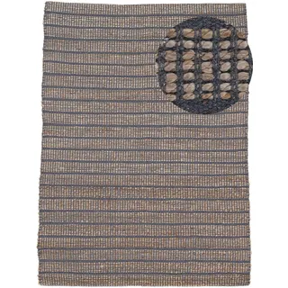 carpetfine »Lara , auch als Läufer« rechteckig 6 mm Höhe handgearbeitet, Wendeteppich aus 70% Jute/Baumwolle, Wohnzimmer,