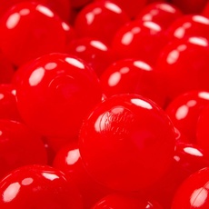KiddyMoon 700 ∅ 7Cm Kinder Bälle Spielbälle Für Bällebad Baby Einfarbige Plastikbälle Made In EU, Rot