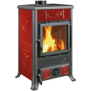 La Nordica-Extraflame Rosella R1 Keramik Schwarz/Bordeaux
