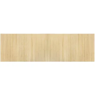 vidaXL Teppich Rechteckig Hell Natur 60x200 cm Bambus