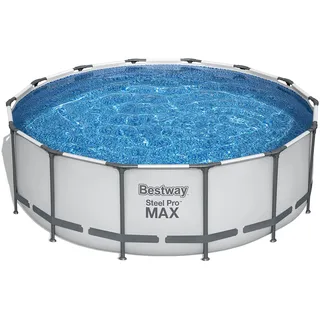 BESTWAY Steel Pro Max Rundes Schlauchbecken 427 x 122 cm inkl. Filterpumpe