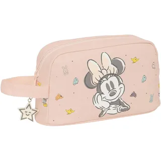 Safta Minnie Mouse Baby - Thermo-Frühstückstasche, Thermo-Frühstück, Qualität und maximale Widerstandsfähigkeit, für Mahlzeiten, Freizeit, 21,5 x 6,5 x 12 cm, Hellrosa, Hellrosa, Estándar, Lässig