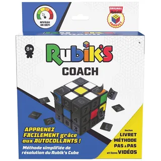 RUBIK'S Cube Coach 3X3 – Puzzlespiel für Erwachsene & Kinder Rubik's Zauberwürfel – 3 x 3 Puzzle Lernen – Farbübereinstimmung – pädagogischer Würfel zur Problemlösung – Spielzeug für Kinder ab 8