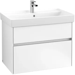 Villeroy & Boch Waschbeckenunterschrank 2 Auszüge 75,4 x 54,6 x 44,4 cm Weiß Matt