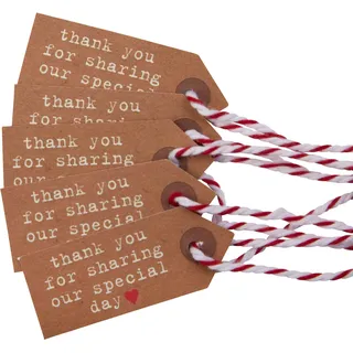 Neviti Just My Type Gepäckanhänger, Papier, braun, 5 x 2.5 x 0.1 cm, 10