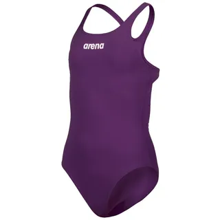 Arena Mädchen Girl's Team Swimsuit Swim Pro Solid Badeanzüge, Plum-white, 152 EU