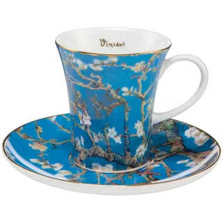 GOEBEL Vincent Van Gogh Espressotasse mit Untertasse Artis Orbis - Mandelbaum Blau / in Blau