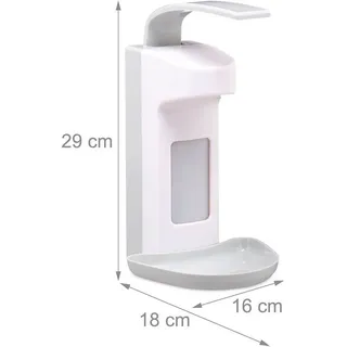 Relaxdays Desinfektionsspender 500ml Grau