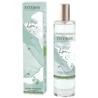 Esteban - Raumspray Duftspray – Raumduft - 75ml - Lufterfrischer Spray für Wohnung & WC, Room Spray mit Bio-Alkohol - langanhaltende Frische - Recycelbares Glas - Around the Fireplace