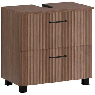 WELLTIME Waschbeckenunterschrank WELLTIME "Trento, verschiedene Ausführungen und Farben", braun (cannello eiche), B:60cm H:54cm T:35cm, Holzwerkstoff, MDF, Schränke, Waschbeckenunterschrank, Badmöbel, Breite 60 cm, Beckenunterschrank auf Füßen, Made in Germany