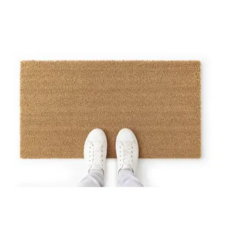 LucaHome Fußmatte für den Eingang, 40 x 70 cm, Glatte Kokosmatte, mit Rutschfester Unterseite, für den Innen- und Außenbereich, leicht zu reinigen, robust für Haus, Büro, Terrasse und Garten