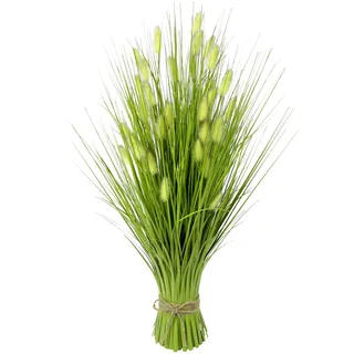 Flair Flower Künstliches Fuchsschwanzgras Gras Kunstpflanze Kunstgras Ziergras Grünpflanzen Dekogras Grasbüschel Solitärgras Deko Grasarrangement, 60x22x22 cm, 089581GN