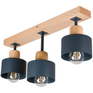 alfalux Deckenlampe Mit 3 Lampenschirmen LED Deckenleuchte Leuchte Skandinavische Lampe Wohnzimmerlampe Schlafzimmerlampe Kinderzimmer Wohnzimmer Schlafzimmer Badezimmer Küche Deckenleuchten AN50x7BU