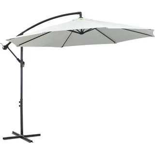Outsunny Ampelschirm Ø 300 cm Creme