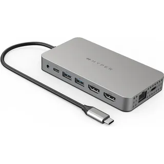 Targus Hyper Drive Dual 4K HDMI 10-in-1 USB-C Hub,