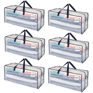 Veno Umzugstaschen 87 l 6-tlg. Transparent