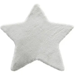 Teppich Romance Stern hellgrau 80x80 cm