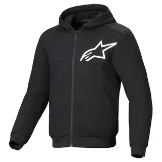 Alpinestars Chrome V2, Kapuzenjacke - schwarz/weiß XXL