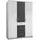 Kinderkleiderschrank Joker 135 x 199 x 58 cm Eiche grau-weiß