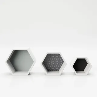 Phoenix Group AG Wandregal Tailor 3 tlg. Weiß