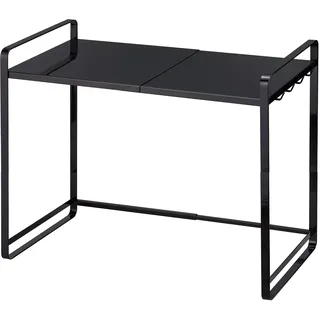 Yamazaki Küchenregal 47,5~75 x 35 x 50 cm Schwarz