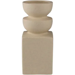 AM Design Dekovase »Tischvase aus Keramik, Höhe ca. 18,5 cm« Keramikvase, Dekoobjekt, Vase für Blumen, beige
