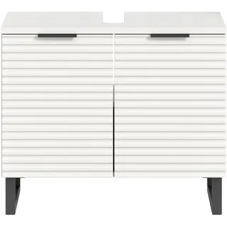 WELLTIME Waschbeckenunterschrank Litica 70 x 59 cm Weiß