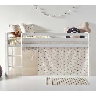 Hoppekids Hochbett ECO Dream 70 x 160 cm Kiefer massiv beige