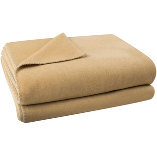 Zoeppritz Soft-Fleece Decke 160 x 200 cm camel