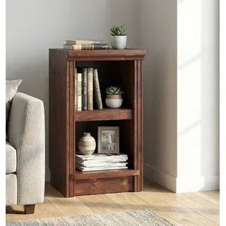 Standregal OTTO HOME "Riga Bücherregal Regal Breite/Tiefe 40/29 cm", dunkelbraun, B:40cm H:67cm T:29cm, Massivholz, Regale, Standregal, aus massiver Kiefer, FSC-zertifiziert