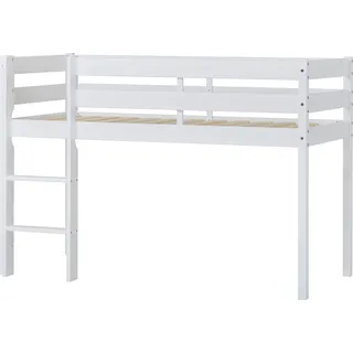 Hoppekids Hochbett ECO COMFORT 81 x 114 x 166 cm Kiefer massiv weiß
