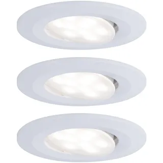 Paulmann HomeSpa 3er Set LED Einbauleuchte Calla Weiß matt