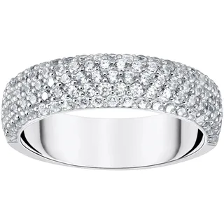 Fingerring THOMAS SABO "Schmuck Silber 925 Ring" Gr. 60, silber (silberfarben, kristallweiß), Fingerringe, Damen, 60, Silber 925 (recycelt), 5,5mm, Fingerring, mit Zirkonia (synth.)
