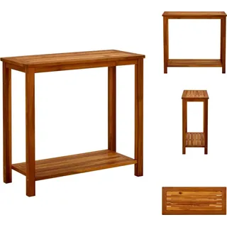 vidaXL Garten-Konsolentisch 80x35x75 cm Massivholz Akazie - Gartentische - Braun