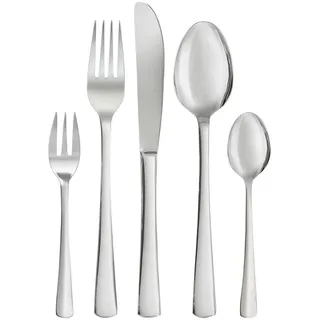 Justinus Besteckset , Chromfarben , Metall , 60-teilig , 37.5x3.5x24 cm , rostfrei , Besteck, Besteck-Sets
