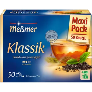 Meßmer Klassik | Hochwertige Schwarztee-Mischung | 50 Teebeutel | Fein-aromatisch