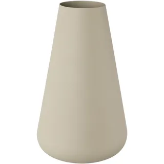 andas Tischvase »Nilsby«, (1 St.), Dekovase, aus Aluminium, Höhe ca. 27 cm, beige