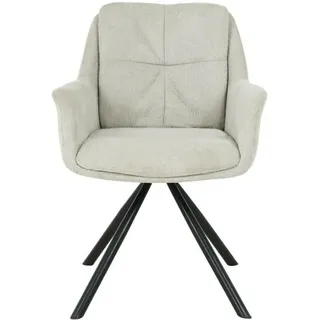 HowHomely Stuhl Esszimmerstuhl Gastrostuhl beige modern Wohnzimmerstuhl Deko