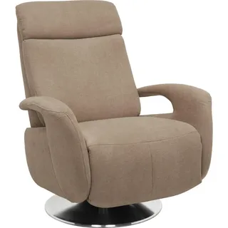Beldomo System Relaxsessel , Graubraun , Metall , Uni , 84x109x88 cm , Made in Eu , Relaxfunktion , Wohnzimmer, Sessel, Relaxsessel