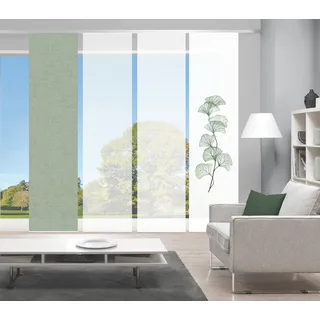 Vision S Schiebegardine »BERTO 4er SET« Paneelwagen 4 Stk. tlg. Schiebevorhang Digidruck 4er Set BERTO, grün