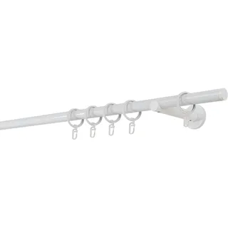 MYDECO Vorhangstange Match 1-läufig Ø 20 mm 400 cm Weiß