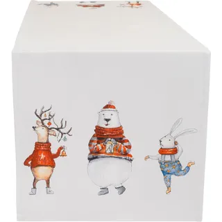 Casatex "Funny animals, Weihnachtsdeko, Weihnachten", Weihnachten, weiß, bunt