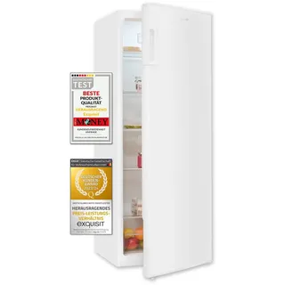 Exquisit KS320-V-H-040D Vollraumkühlschrank (242 l, 1426 mm hoch, Weiß)