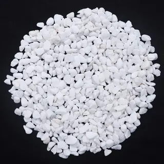 KAIAIWLUO Dekosteine Weiß,500G Kieselsteine Natur Mini Sortierte Deko Kieselsteine Marmorsteine Deko Naturstein für Vasenfüller Pflanztöpfe Landschaftsbau Aquarien Haus und Garten