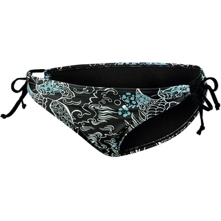 Beco Damen Badehose Mix It Höschen Badehose Bikini Hose Slip Kurz Damen und Mädchen zum Binden für Strand, Meer und Schwimmbad, schwarz/bunt, 38, 5621