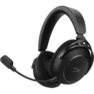 Kingston HyperX Cloud Alpha 2 Wireless Gaming Headset – 250 Std Akkulaufzeit, 53-mm-Doppelkammer-Treiber, Bluetooth & 2,4 GHz, RGB-Basisstation, Mikrofon, PC, PS5, PS4, Switch, Mobile, Schwarz