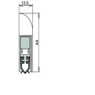 ATHMER Türdichtung Wind-Ex 735 mm Silber